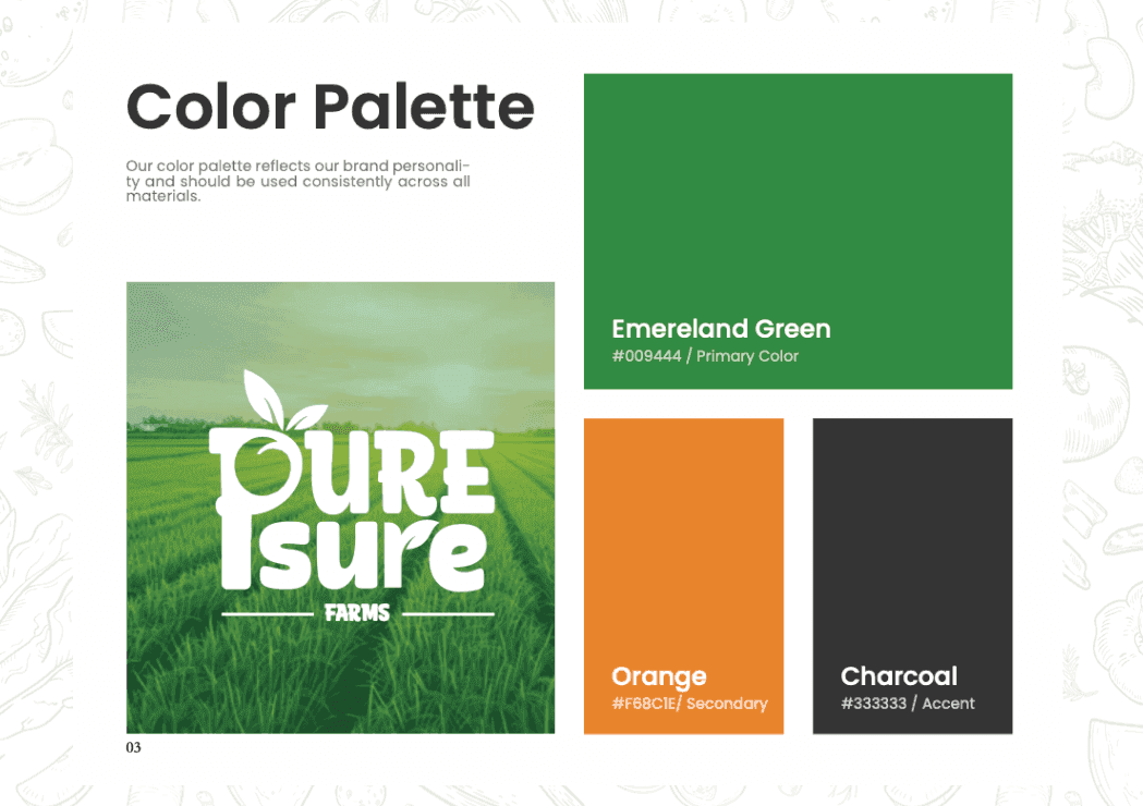 Puresure Farms Brand Guideline
